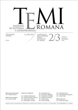 II-III/02 01 Indice def LAST - Ordine degli Avvocati di ROMA