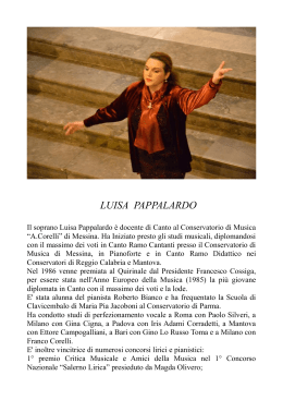 Curriculum Luisa Pappalardo 2015