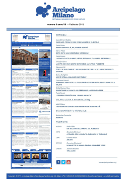 numero 5 anno VII &ndash; 4 febbraio 2015