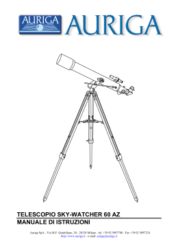 2 . montaggio del telescopio