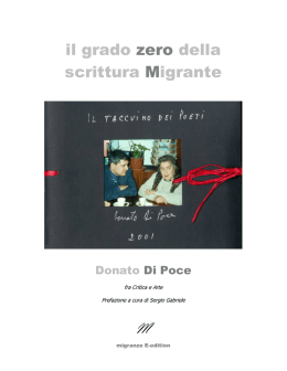 il grado zero della scrittura Migrante M