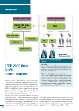 LEED 2009 Italia Cos`è e come funziona