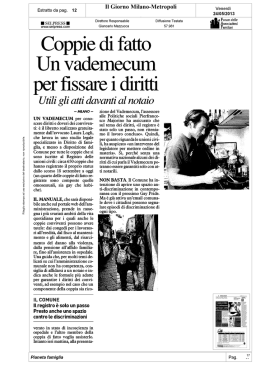 MILANO. Un vademecum per fissare i diritti