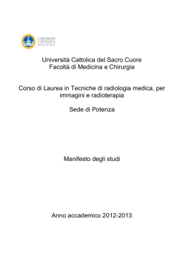 Tecniche di radiologia medica, per immagini e radioterapia