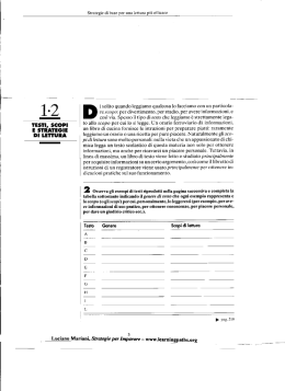 testi, scopi - Tante Vie Per Imparare