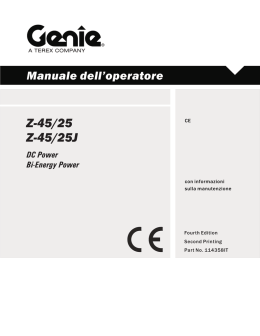 Manuale dell`operatore Z-45/25 Z
