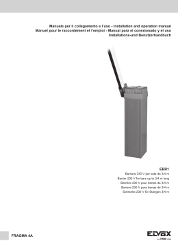EBR1 Manuale per il collegamento e l`uso - Installation and