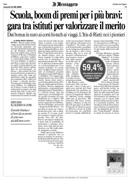 2 Scuola, boom di premi per i più brau`: