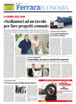 Leggi articolo della Nuova Ferrara -19 giugno 2014