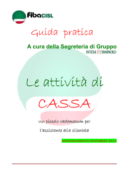 Le attivitj di - Fiba Cisl Bergamo