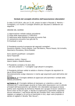 Verbale direttivo 21.07.2014