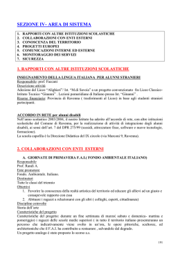 sezione iv- area di sistema - Liceo Classico "D. Alighieri"