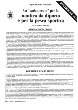 Un &ldquo;vademecum&rdquo; per la - Circolo Nautico Chioggia