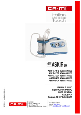 manuale istruzioni new askir 30