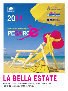 Pesaro e estate2014 libretto sito