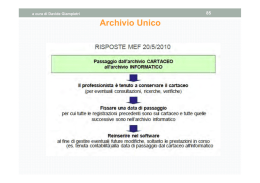 Archivio Unico - Ordine degli Avvocati di Rovigo