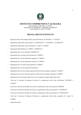 Regolamento di Istituto 2014 2015 - Istituto comprensivo di Valmaura