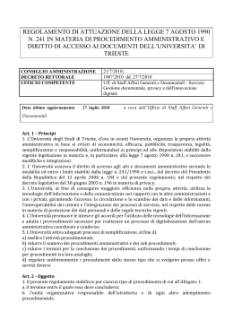 Scarica l`intero documento - Università degli Studi di Trieste