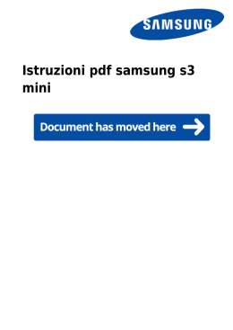 Istruzioni pdf samsung s3 mini