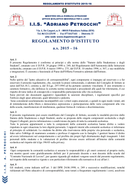 Regolamento d`Istituto_2015-16