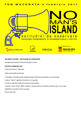 no man`s island - solitudini da osservare