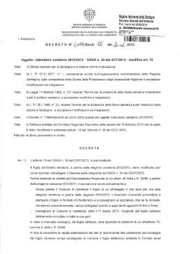 Nuovo decreto assessoriale n. 12 del 20/02/2013