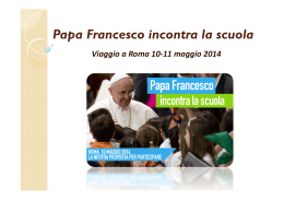 Papa Francesco incontra la scuola - Istituto Don Bosco
