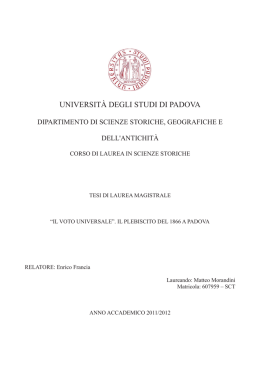 Documento PDF - Università degli Studi di Padova