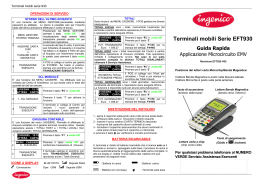 Manuale Ingenico EFT930 B/EFT930 G