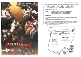 SOTTOvoce - Parrocchia di Marciano della Chiana