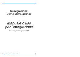 Manuale d`uso per l`integrazione
