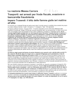 La nazione Massa Carrara