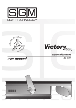 sgm victory 250 ii manuale - Audio