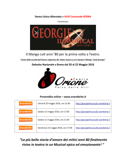 CS &ndash; Georgie il Musical 2016 al Teatro Orione