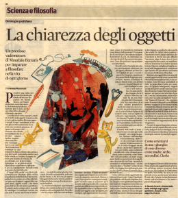 La chiarezza degli oggetti