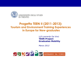Presentazione di PowerPoint - Università degli Studi di Trento
