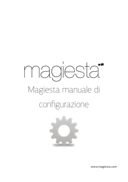 Magiesta manuale di configurazione