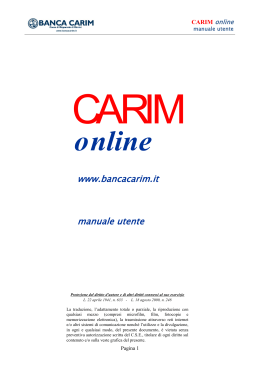Manuale Internet Banking