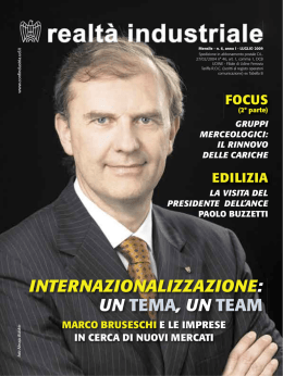 internazionalizzazione: un tema, un team