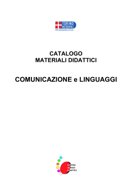 COMUNICAZIONE e LINGUAGGI - Città Metropolitana di Torino