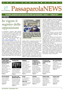 numero 1-2011 - Lega Consumatori Rimini