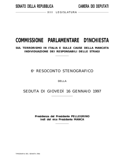 16 Gennaio 1997 - Parlamento Italiano