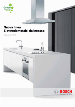 Nuova linea Elettrodomestici da incasso.
