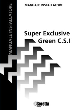 Manuale Installatore Super Exclusive Green Csi - Magic