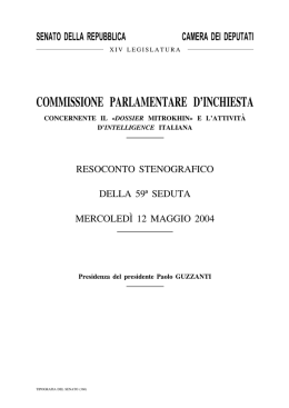 Seduta n. 59 - Parlamento Italiano