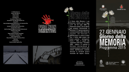 Giorno della memoria 2015 - Istituto Comprensivo Statale "L