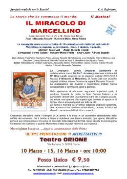 Il miracolo di Marcellino. Teatro don Orione