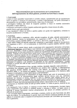 Raccomandazioni - Comune di Casciago