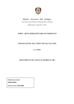 Comunicazione agli operatori del Polo (1/2005) [file]