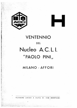20° anniversario - Nucleo ACLI Sanita`